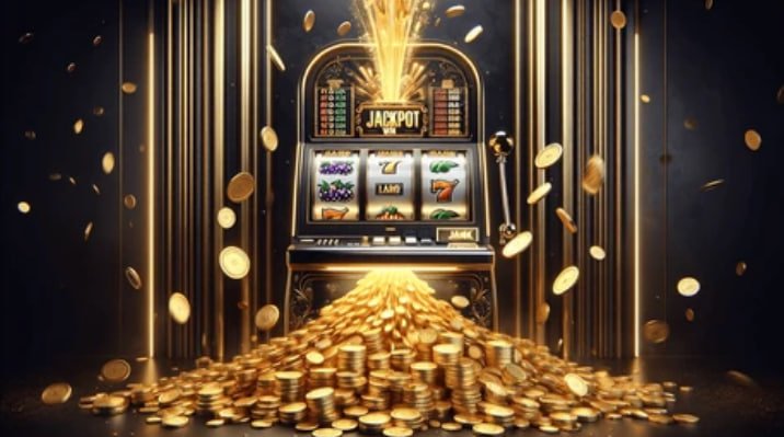 Online slot game interface showing reels and jackpot display on 1888jili